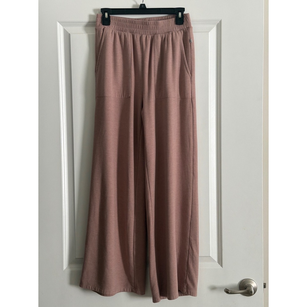 Balance Collection Women's Medium Café Mauve Wide Leg Lounge Pants